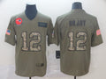 Men’s New England Patriots Tom Brady #12 Brown Jersey