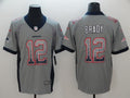 Men’s New England Patriots Tom Brady #12 Gray Jersey