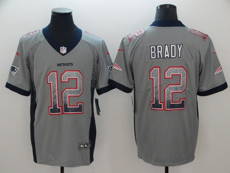 Men’s New England Patriots Tom Brady #12 Gray Jersey