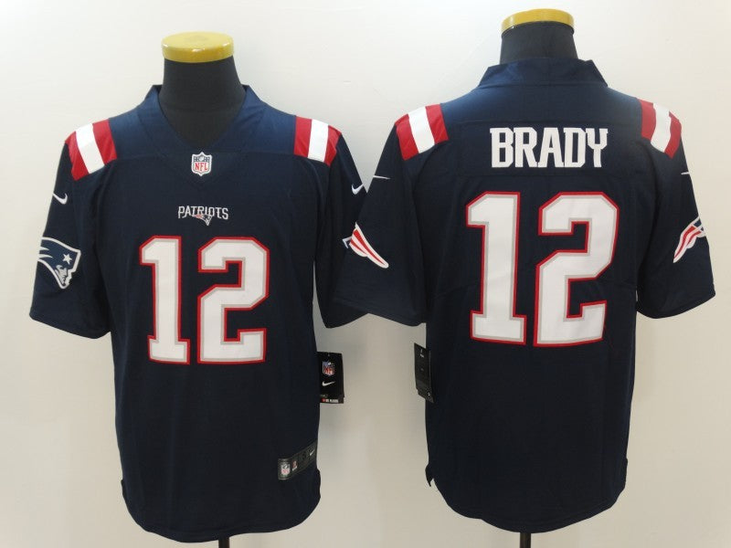 Men’s New England Patriots Tom Brady #12 Navy Jersey