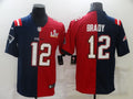 Men’s New England Patriots Tom Brady #12 Navy/Red Jersey