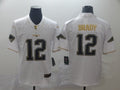 Men’s New England Patriots Tom Brady #12 White Jersey