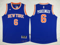 Men’s New York Knicks #6 Kristaps Porzingis Revolution 30 Swingman 2015-16 New Blue Jersey
