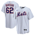 Men’s New York Mets Jose Quintana #62 White Home Jersey