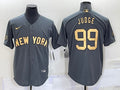 Men’s New York Yankees Aaron Judge #99 Gray Stitched Jersey
