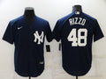 Men’s New York Yankees Anthony Rizzo #48 Navy Baseball Jersey