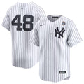 Men’s New York Yankees Anthony Rizzo #48 White 2024 World Series Limited Jersey