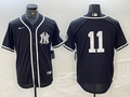 Men’s New York Yankees Anthony Volpe #11 Black Limited Name Jersey
