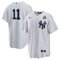 Men’s New York Yankees Anthony Volpe #11 White 2024 World Series Home Jersey