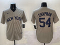 Men’s New York Yankees Aroldis Chapman #54 Gray Away Limited Jersey