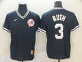 Men’s New York Yankees Babe Ruth #3 Navy Jersey