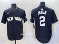 Men’s New York Yankees Derek Jeter #2 Black Lights Out Jersey