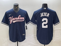 Men’s New York Yankees Derek Jeter #2 Navy Limited Jersey