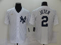 Men’s New York Yankees Derek Jeter #2 White Jersey