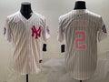 Men’s New York Yankees Derek Jeter #2 White Team Jersey
