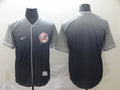 Men’s New York Yankees Grey Gradient Blank Jersey