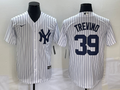 Men’s New York Yankees Jose Trevino #39 White Home Jersey