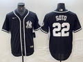 Men’s New York Yankees Juan Soto #22 Black Limited Jersey