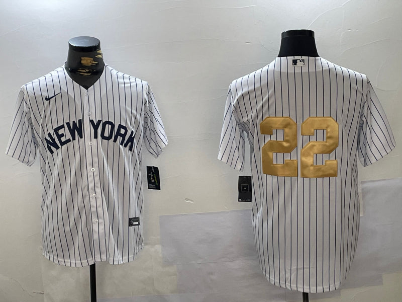Men’s New York Yankees Juan Soto #22 White Jersey