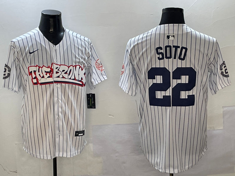 Men’s New York Yankees Juan Soto White Limited Jersey