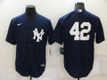 Men’s New York Yankees Mariano Rivera #42 Navy Name Jersey