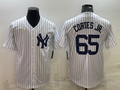 Men’s New York Yankees Nestor Cortes Jr. #65 White Home Cooperstown Collection Jersey