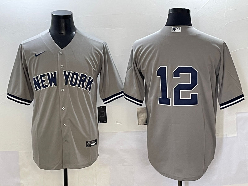 Men’s New York Yankees Trent Grisham #12 Gray Limited Jersey
