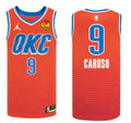 Mens Oklahoma City Thunder #9 Alex Caruso Orange Statement Edition Jersey