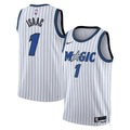 Men’s Orlando Magic #1 Jonathan Isaac 2025-26 White Association Edition Swingman Jersey