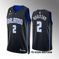 Men’s Orlando Magic #2 Caleb Houstan 2022-23 Black Icon Edition Swingman Jersey