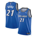 Men’s Orlando Magic #21 Moritz Wagner 2025-26 Blue Icon Edition Swingman Jersey