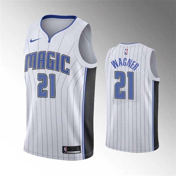 Men’s Orlando Magic #21 Moritz Wagner White Association Edition Jersey
