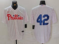 Men’s Philadelphia Phillies #42 White 2024 Jackie Robinson Day Home Limited Jersey