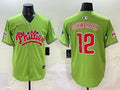 Men’s Philadelphia Phillies Kyle Schwarber #12 Green Jersey