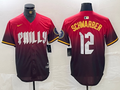 Men’s Philadelphia Phillies Kyle Schwarber #12 Red 2024 City Connect Limited Jersey