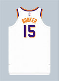 Mens Phoenix Suns #15 Devin Booker White Association Edition Swingman Jersey
