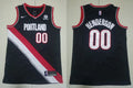 Mens Portland Trail Blazers #00 Scoot Henderson Black Icon Edition Swingman Jersey