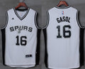 Men’s San Antonio Spurs #16 Pau Gasol White Stitched NBA Adidas Revolution 30 Swingman Jersey