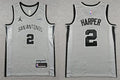 Men’s San Antonio Spurs #2 Dylan Harper 2025-26 Silver Statement Edition Swingman Jersey