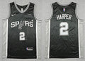Men’s San Antonio Spurs #2 Dylan Harper Nike Black Icon Edition Swingman Jersey