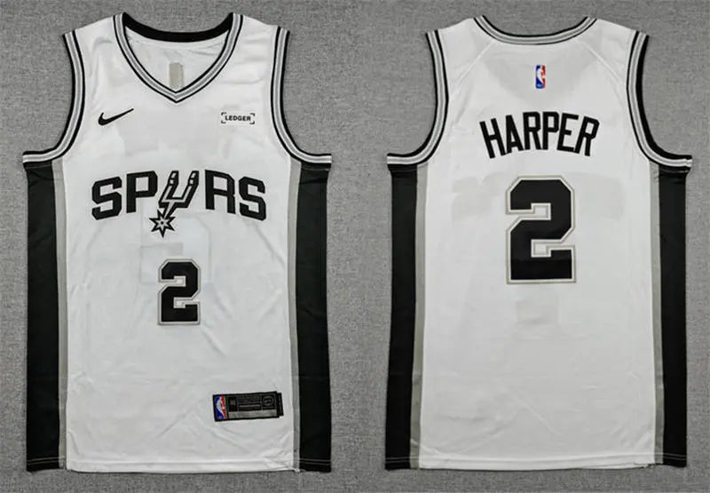 Men’s San Antonio Spurs #2 Dylan Harper  Nike White Association Edition Jersey
