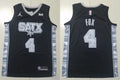 Mens San Antonio Spurs #4 De’Aaron Fox Black Statement Edition Player Jersey