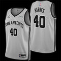 Men’s San Antonio Spurs #40 Harrison Barnes 2025-26 Silver Statement Edition Swingman Jersey