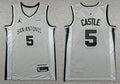 Men’s San Antonio Spurs #5 Stephon Castle 2025-26 Silver Statement Edition Swingman Jersey