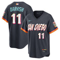 Men’s San Diego Padres #11 Yu Darvish Nike Obsidian 2026 City Connect Stadium Jersey