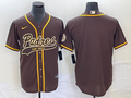 Men’s San Diego Padres Brown Blank Jersey Joint Edition