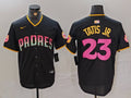 Men’s San Diego Padres Fernando Tatis Jr. #23 Black Jersey Joint Edition