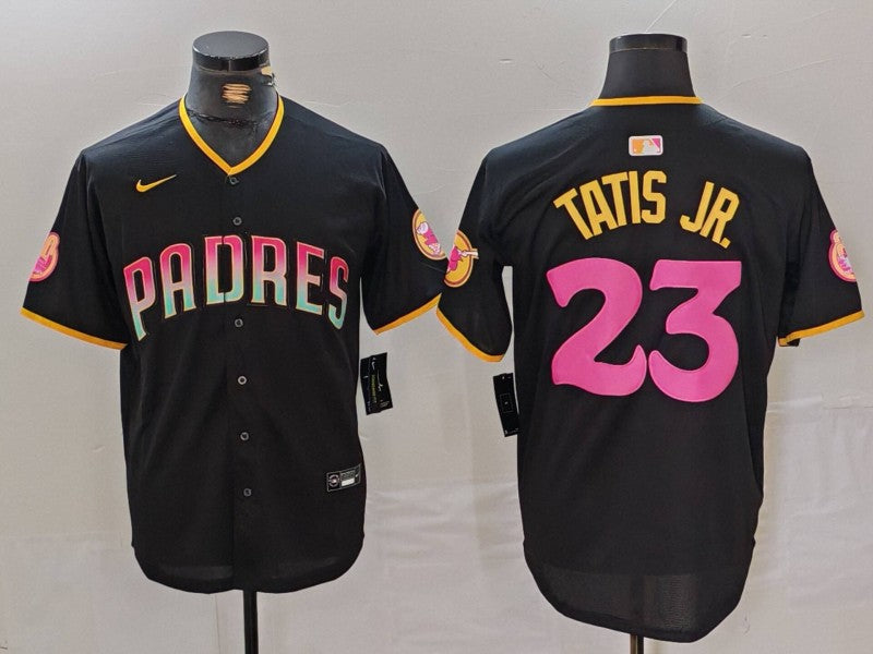Men’s San Diego Padres Fernando Tatis Jr. #23 Black Jersey Joint Edition