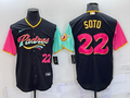 Men’s San Diego Padres Juan Soto #22 Black Stitched Jersey