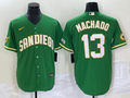 Men’s San Diego Padres Manny Machado #13 Green Jersey